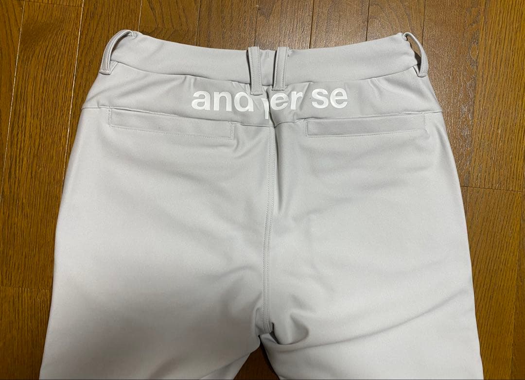 アンパスィ 中綿入り防寒パンツ ゴルフ ストレッチ 美シルエット