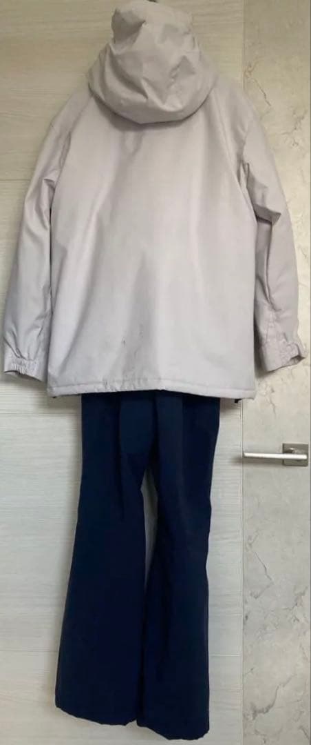 子ども用スキーウェアセット150cm（白・グレー・ネイビー）