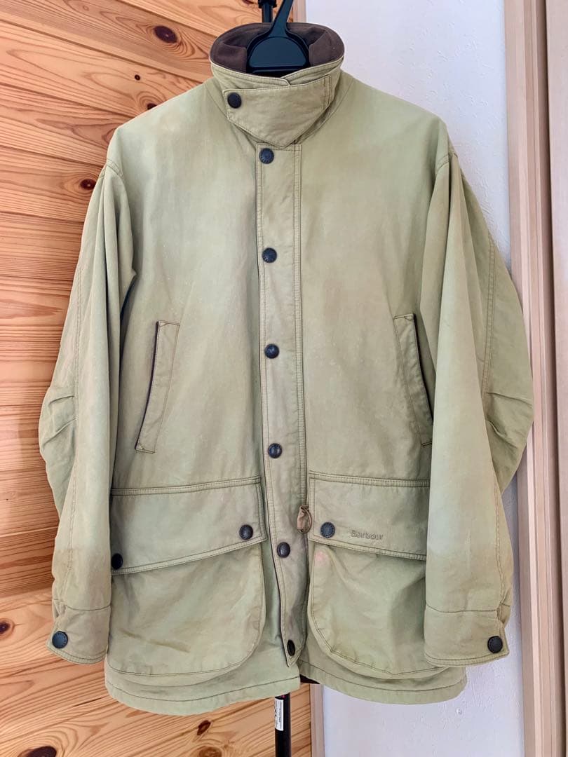 Barbour FOUNTAINE BLEU S セージ ノンオイル バブアー