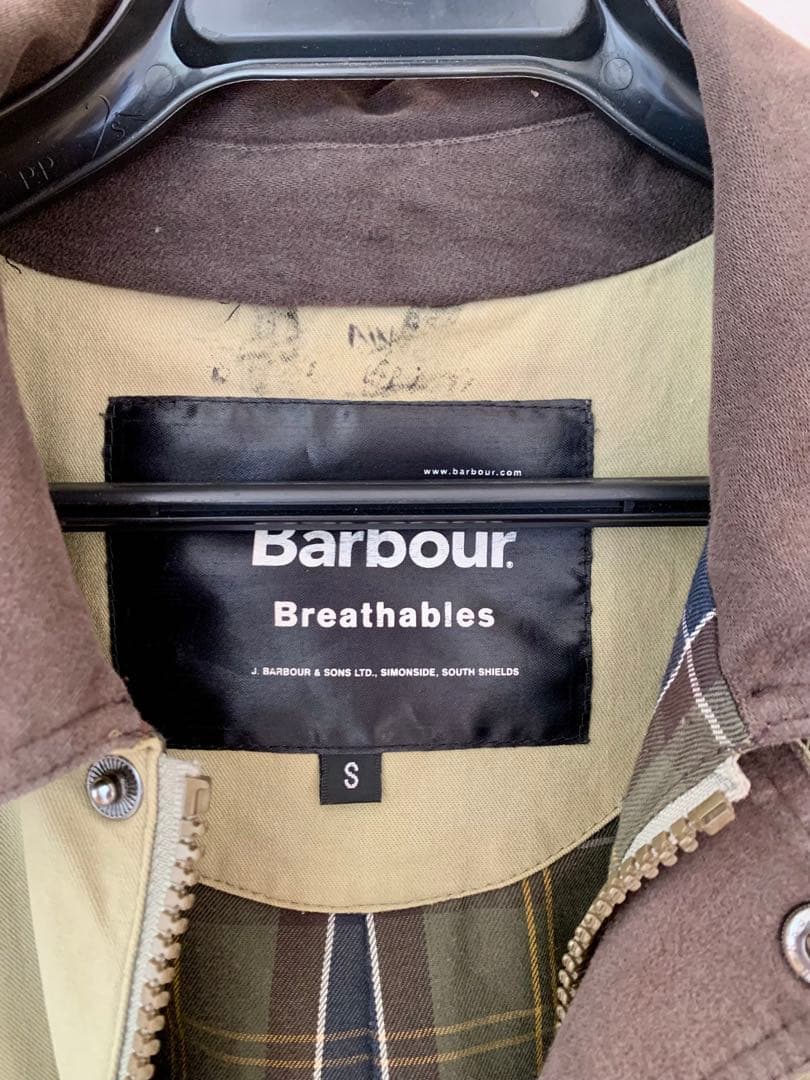 Barbour FOUNTAINE BLEU S セージ ノンオイル バブアー