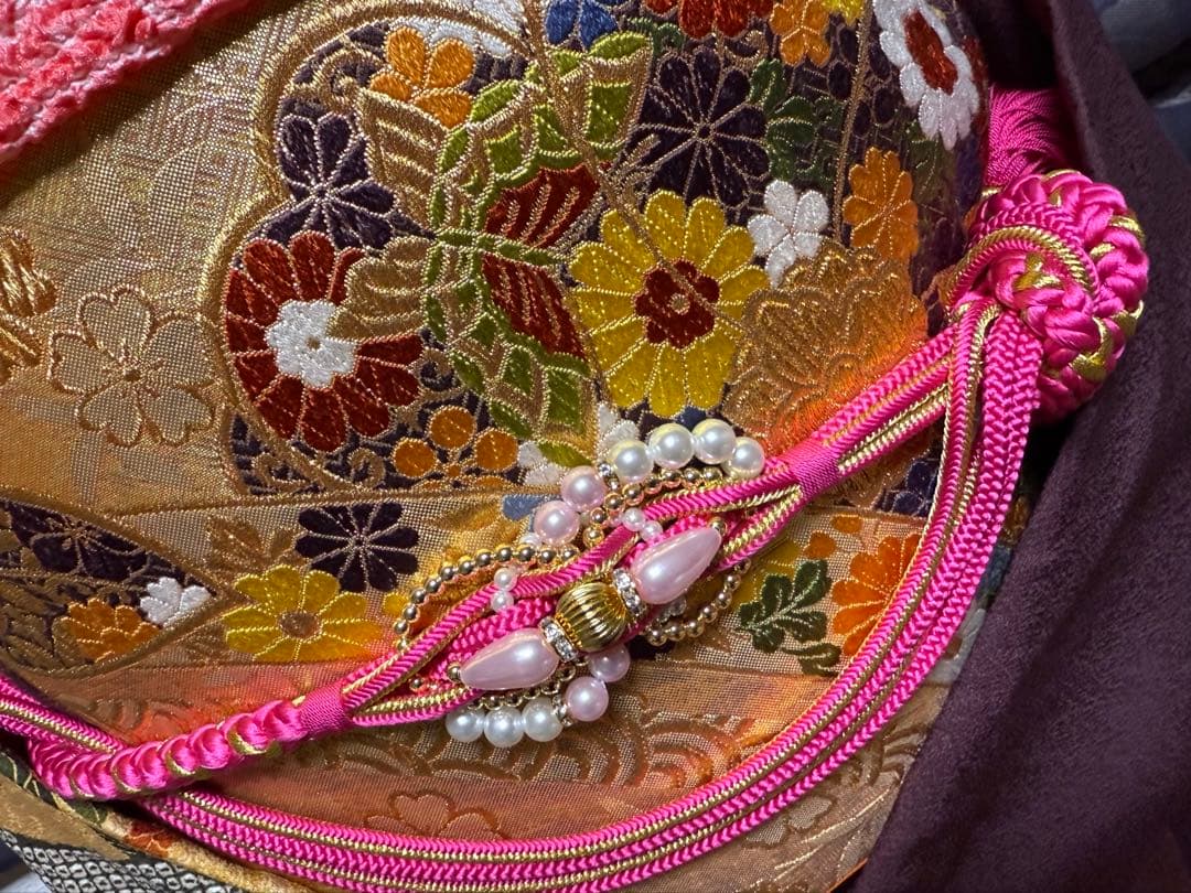 正絹振袖フルセット（杜若色）★金駒刺繍★金彩