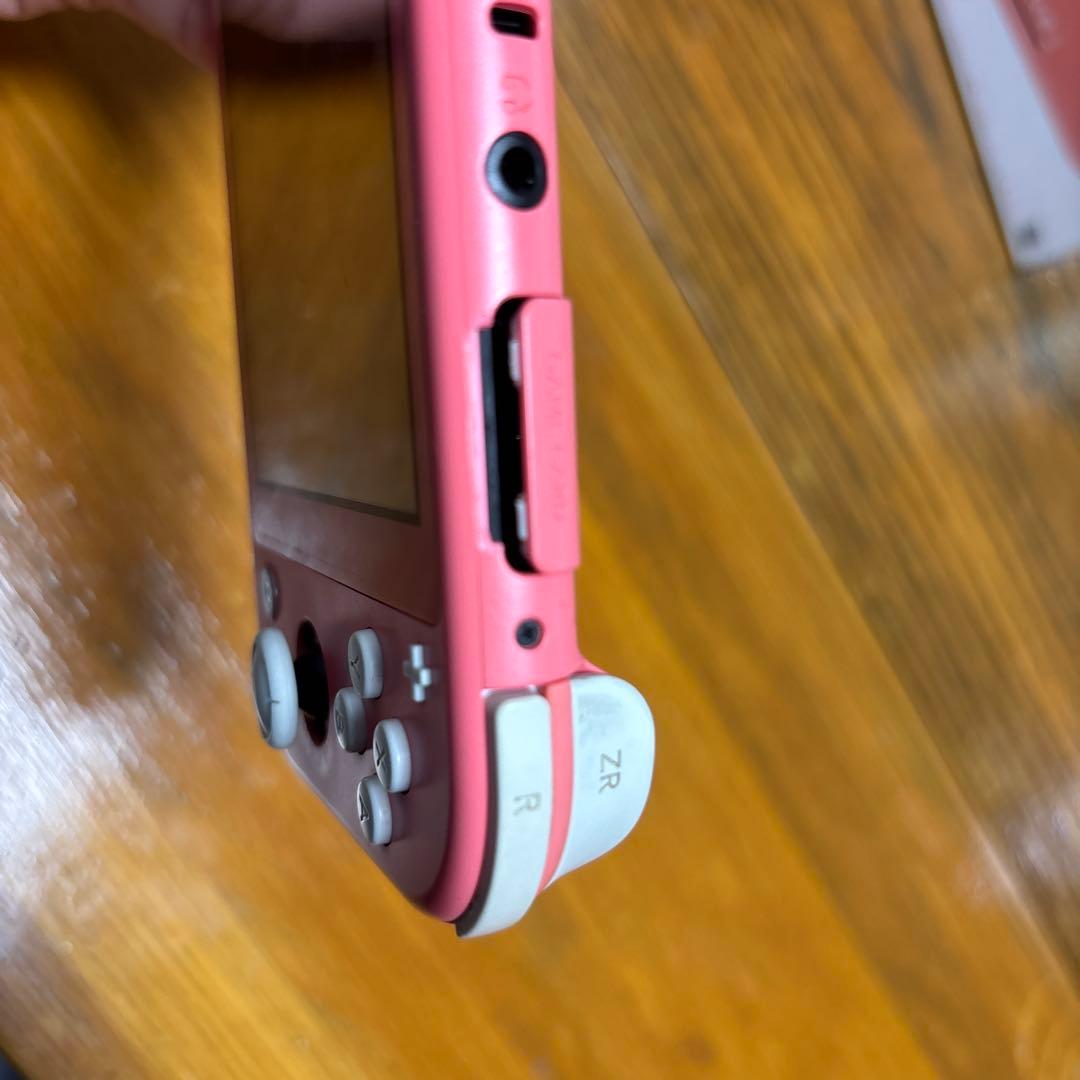 【ジャンク品・液晶不良】Switch Lite ピンク 本体 充電器付き
