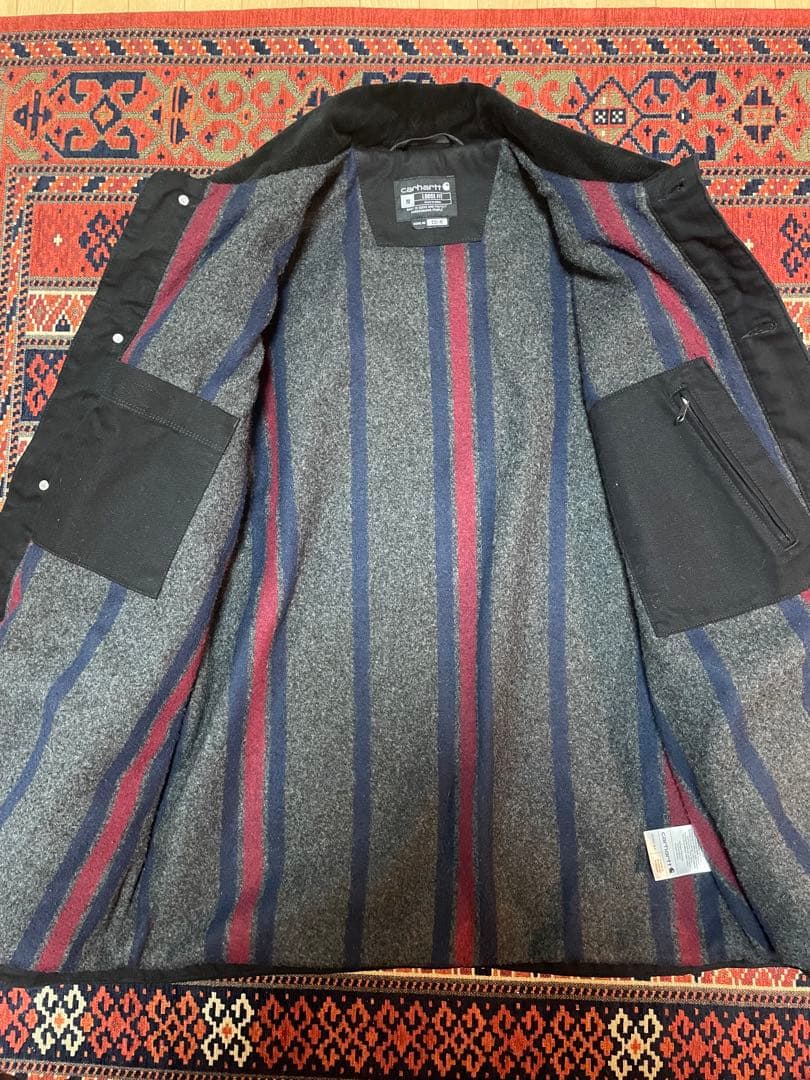 Carhartt 2022春カーハート ダックチョアジャケット M 黒 ブラック