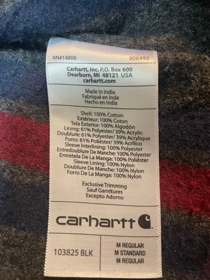 Carhartt 2022春カーハート ダックチョアジャケット M 黒 ブラック