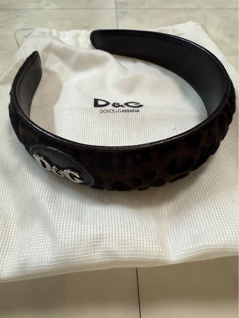 【美品】D&G ドルチェ&ガッバーナ レオパード柄 カチューシャ