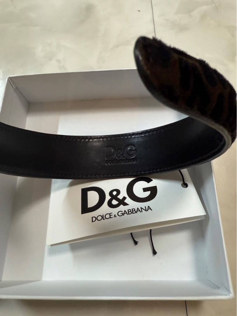 【美品】D&G ドルチェ&ガッバーナ レオパード柄 カチューシャ