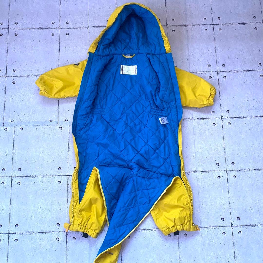 美品⭐︎モンベル　パウダーベビーカバーオール　ジャンプスーツ　フード付　90㎝