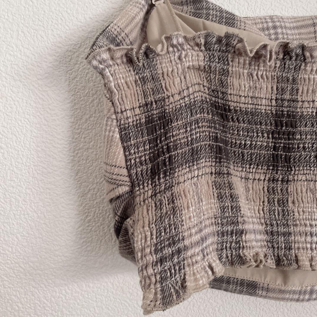 SNIDEL 極美品 ネルチェックキャミソール