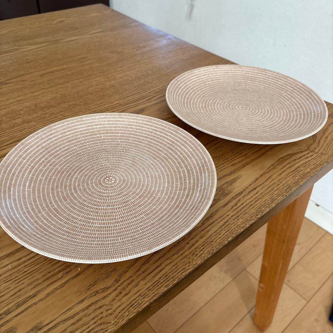 アラビア 24h アベックプレート 26cm ブラウン （２枚セット）