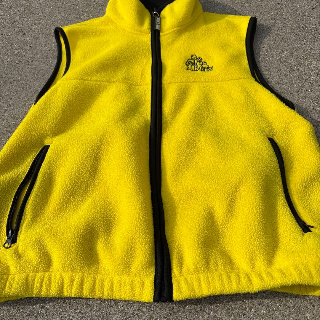 90s~ Eddie Bauer EBTEK フリースベスト　イエロー