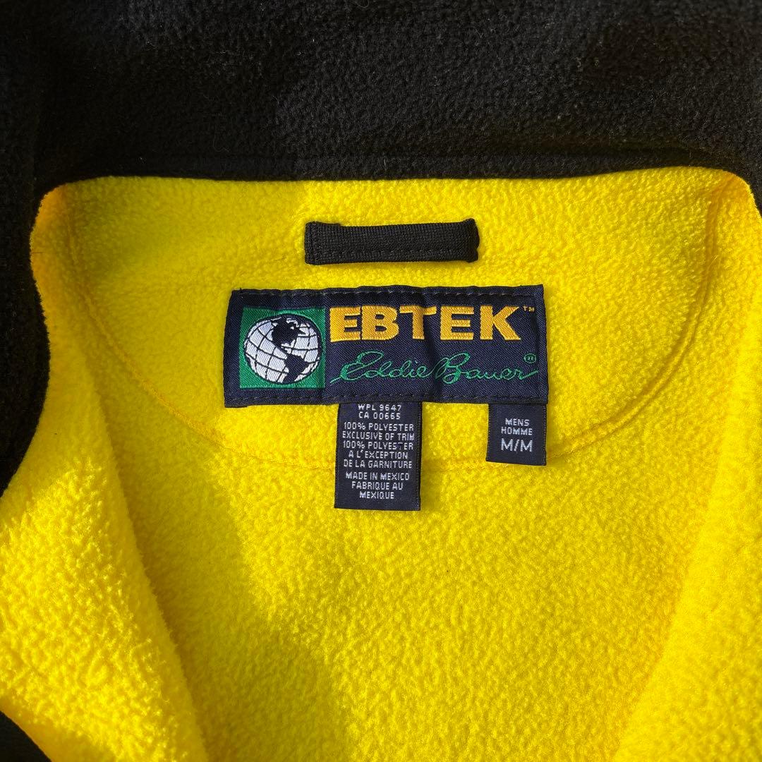 90s~ Eddie Bauer EBTEK フリースベスト　イエロー