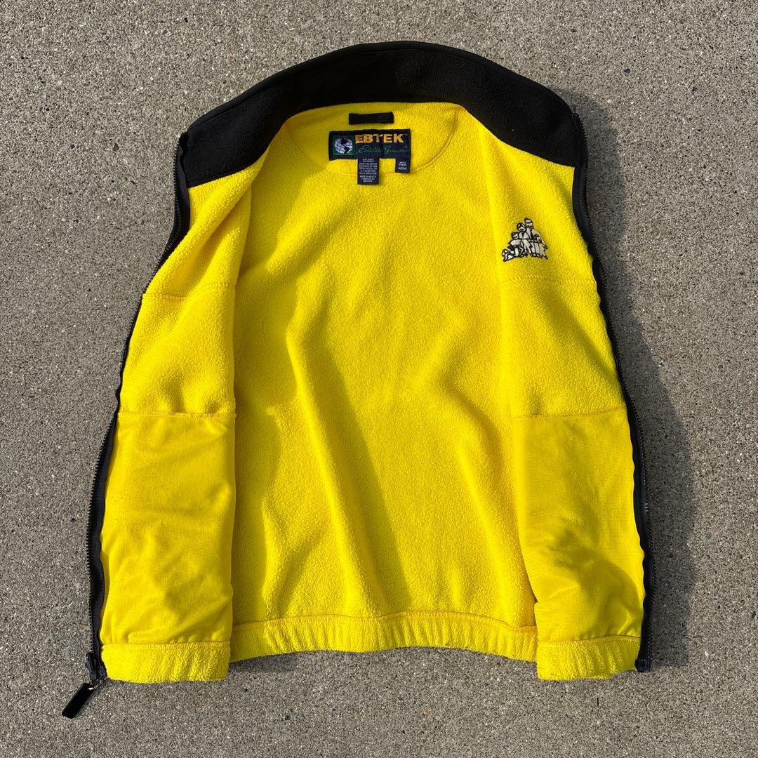 90s~ Eddie Bauer EBTEK フリースベスト　イエロー