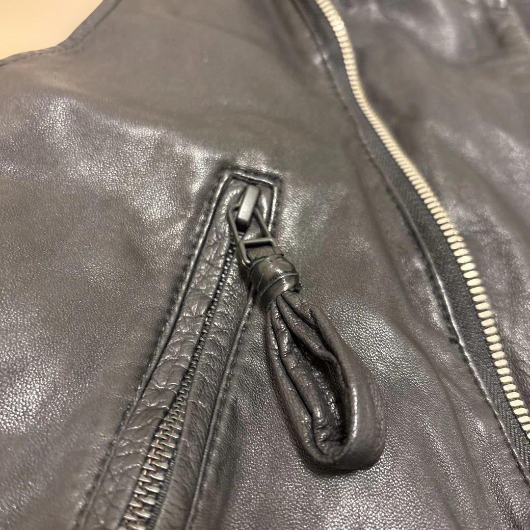 KMRii ケムリ 狼煙　変形 本革 羊革 レザーライダースベスト（HYDE愛用