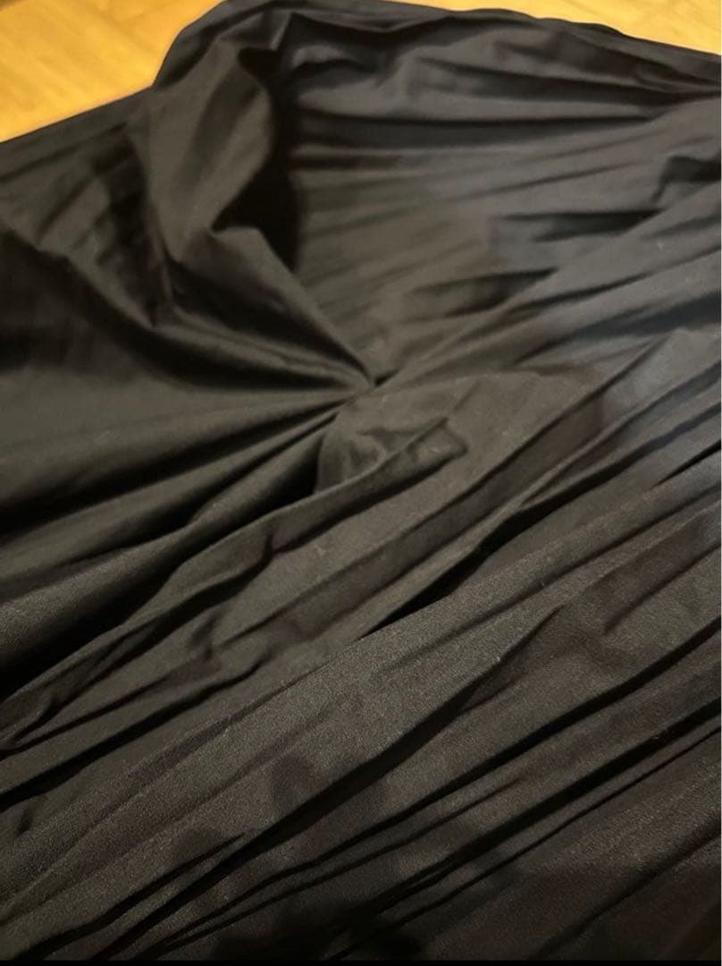 etretokyo ワッシャープリーツアシンメトリースカート　BK M