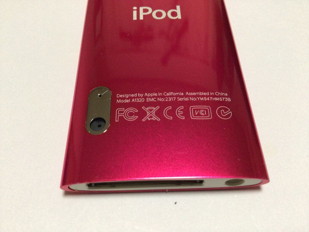 iPod nano 5世代16GBピンクno.241バッテリー交換済作動品