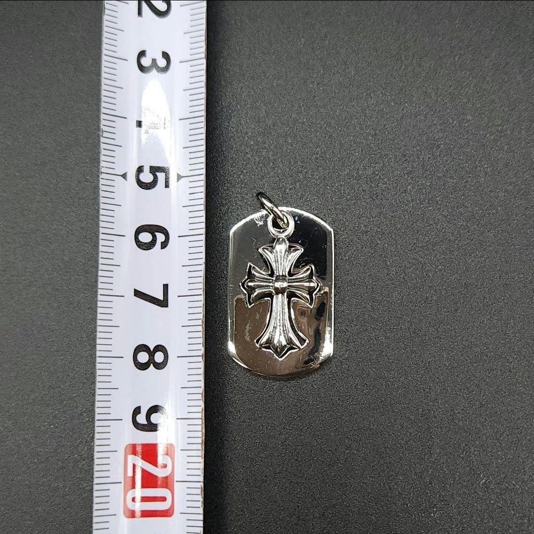 silver925 ドッグタグ クロス CHクロス 十字架 ペンダントネックレス