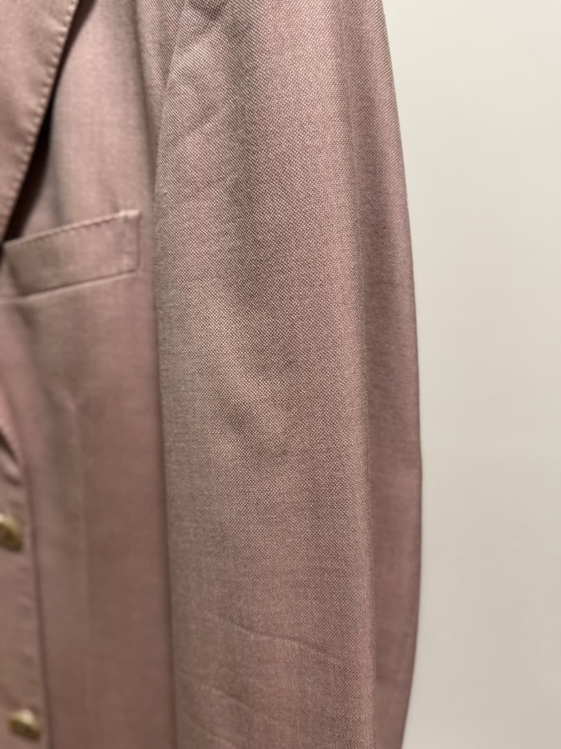 ZEGNA 薄いピンク シルクウール テーラードジャケット