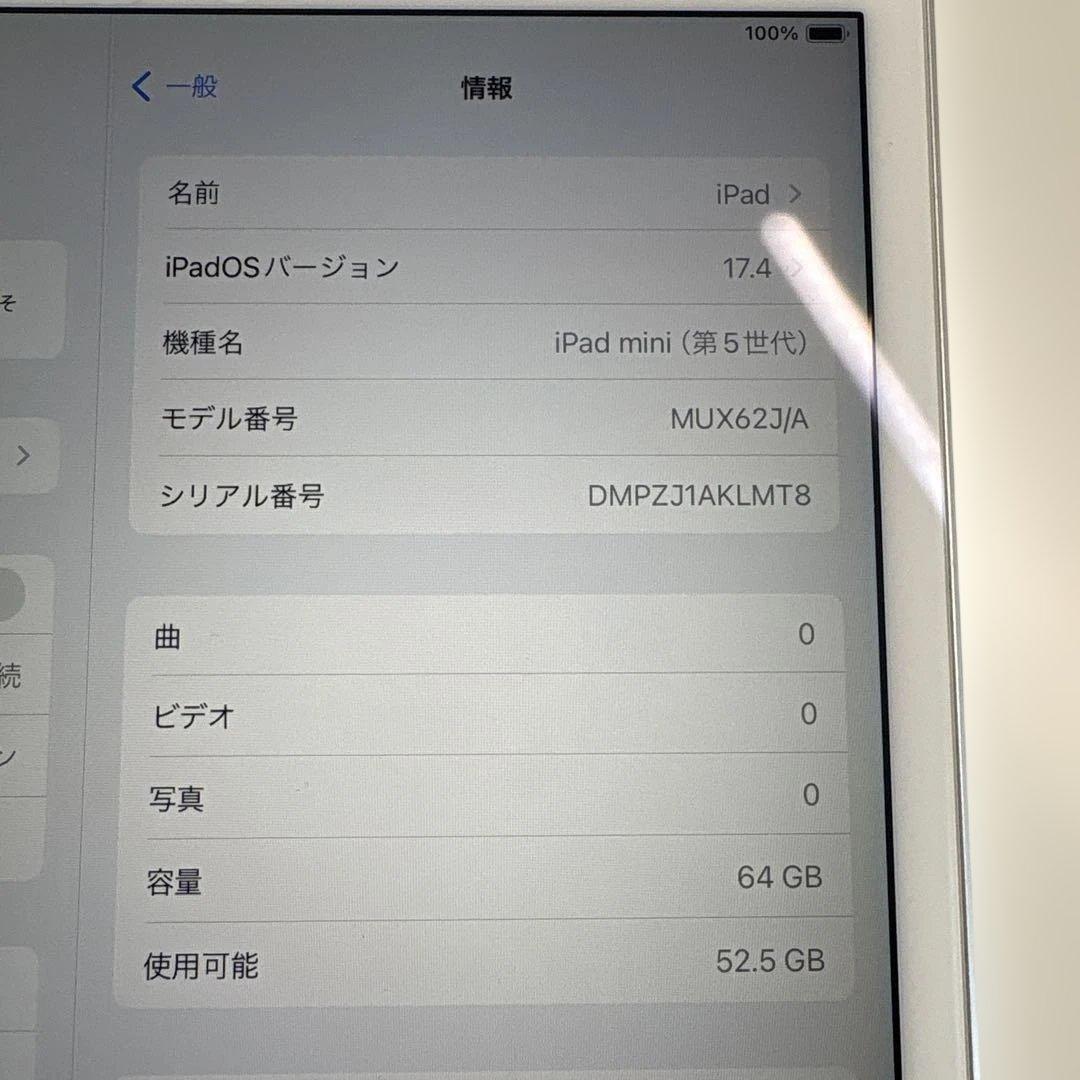 iPad mini5 セルラー 64GB SIMフリー(78)
