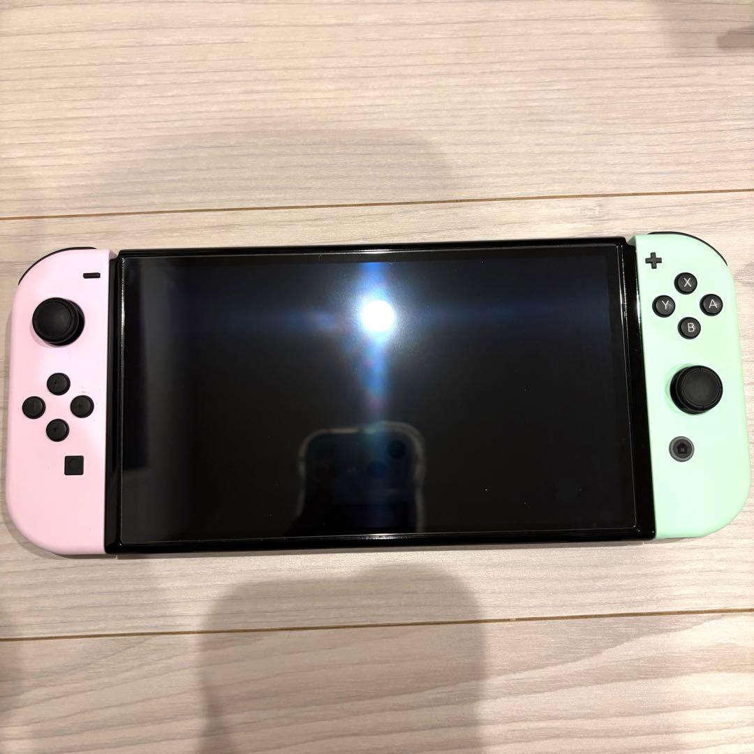 【ケース・画面フィルム・ボタンカバー付】 Switch 有機EL 本体