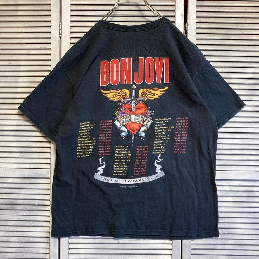 BDCT バンド Tシャツ ビンテージ 古着 黒 ボンジョビ BON JOVI