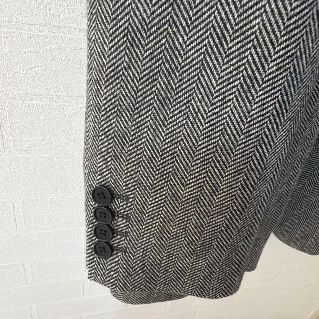 UNIQLO C ツイード オーバーサイズジャケット L ダークグレー タグ付き