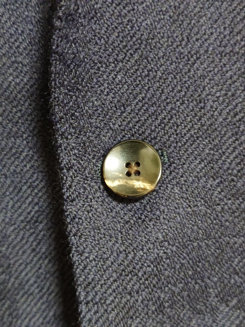 LARDINI シャドーグレンチェック ネイビージャケット 44