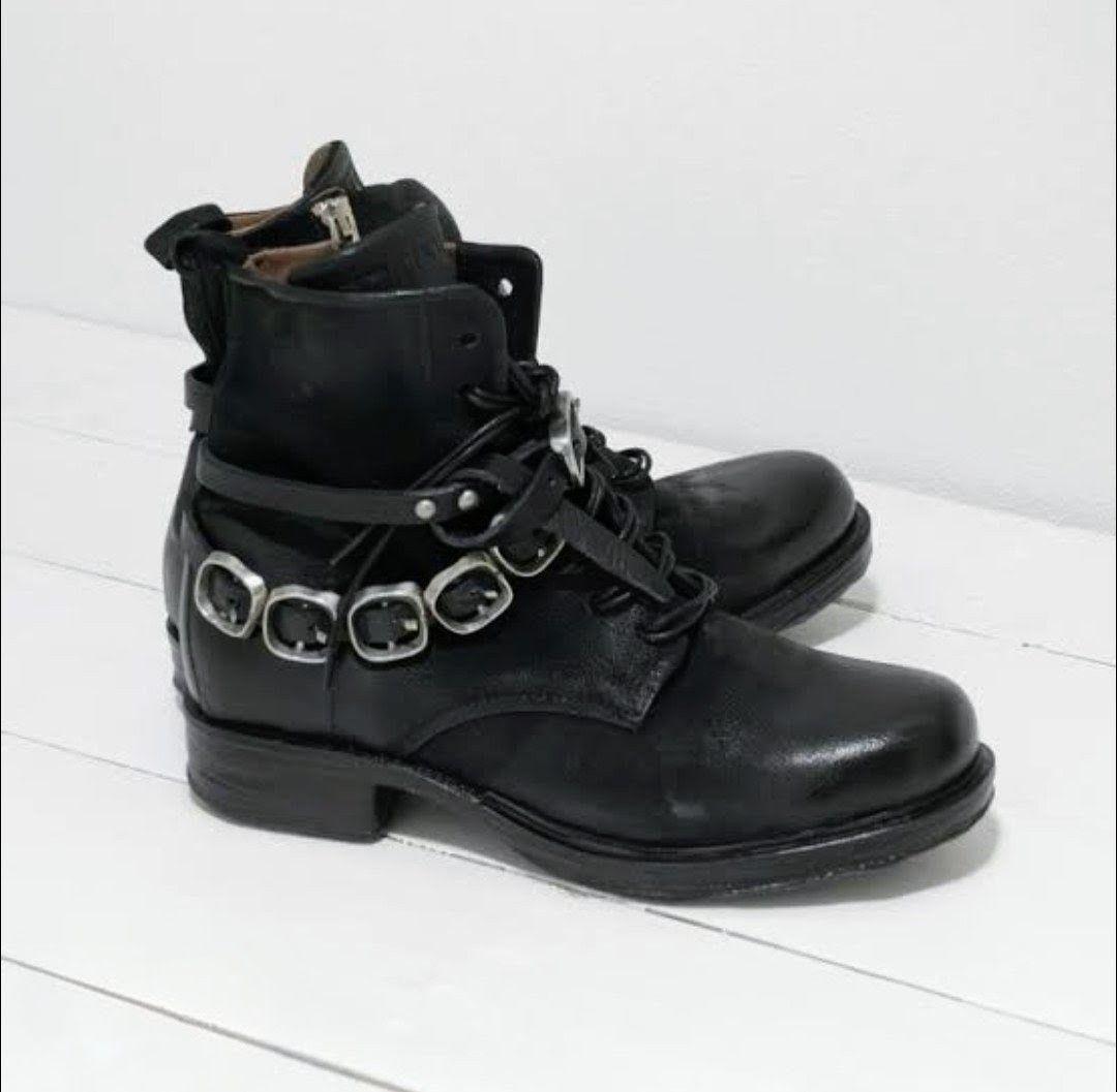 【美品】B1 A.S.98 レースアップ ショートブーツ 36 革 エーエス98