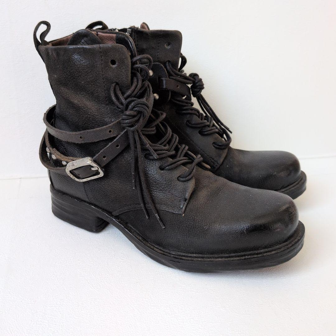 【美品】B1 A.S.98 レースアップ ショートブーツ 36 革 エーエス98