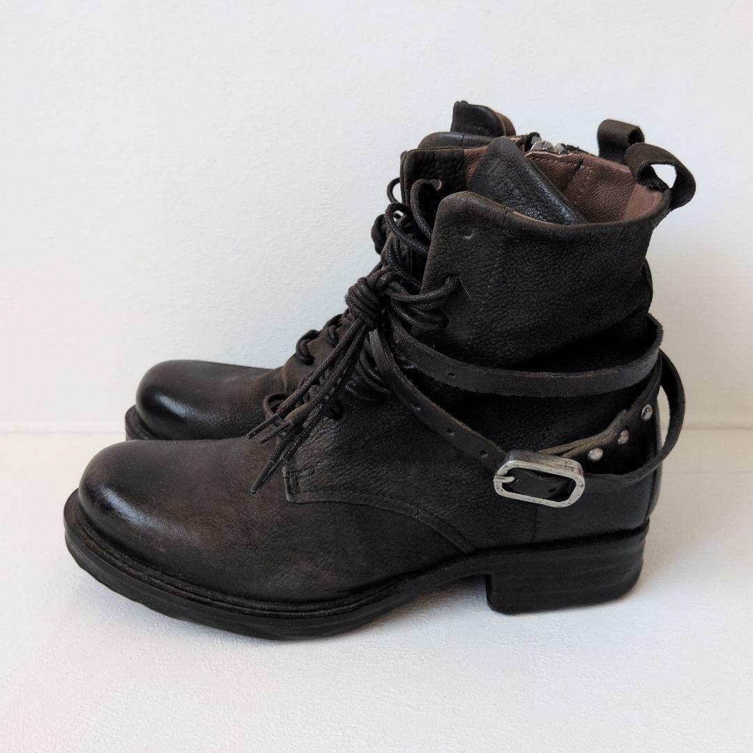 【美品】B1 A.S.98 レースアップ ショートブーツ 36 革 エーエス98