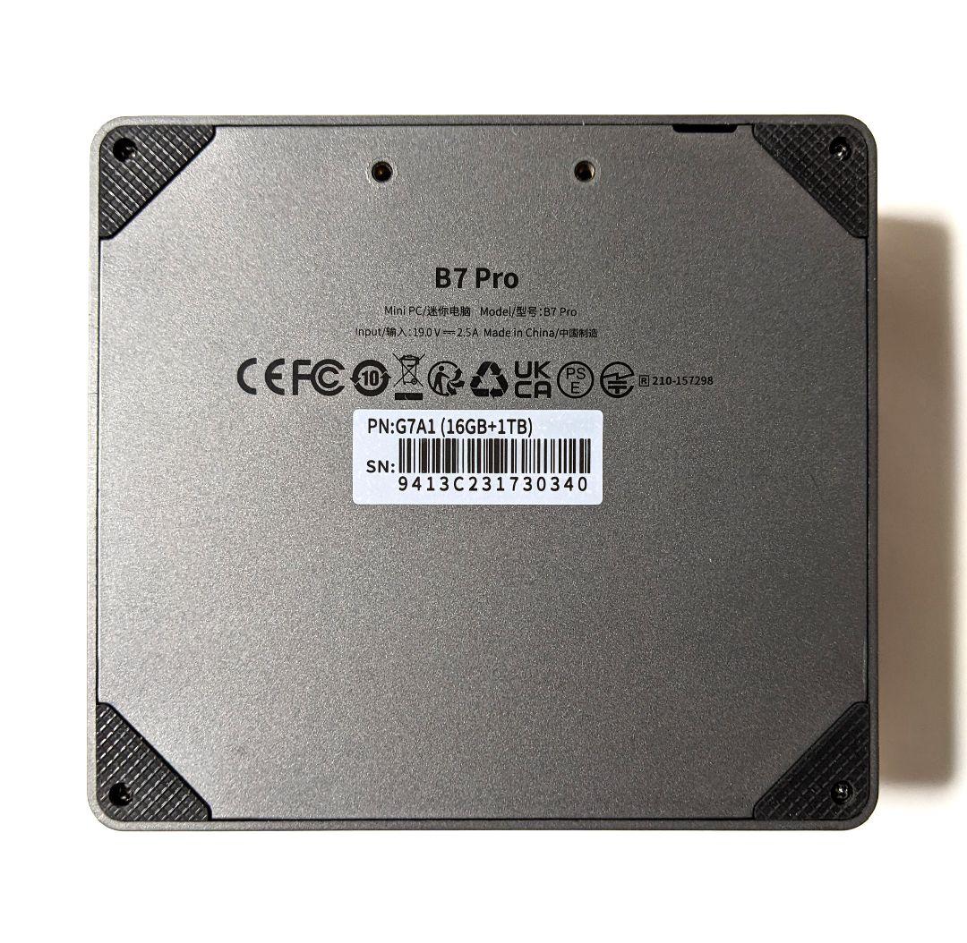 PC-BMax B7Pro 第11世代i5-1145G7 ミニPC ジャンク