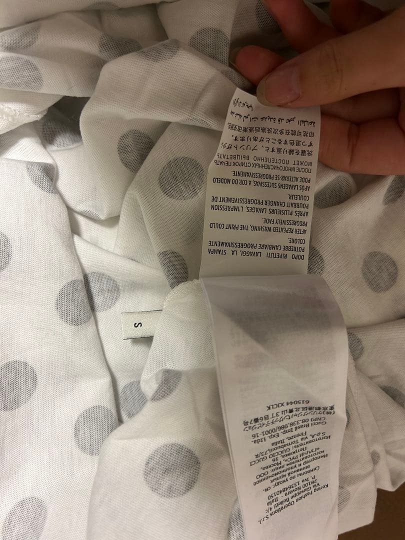 GUCCI polkadot Tシャツ　ドット柄
