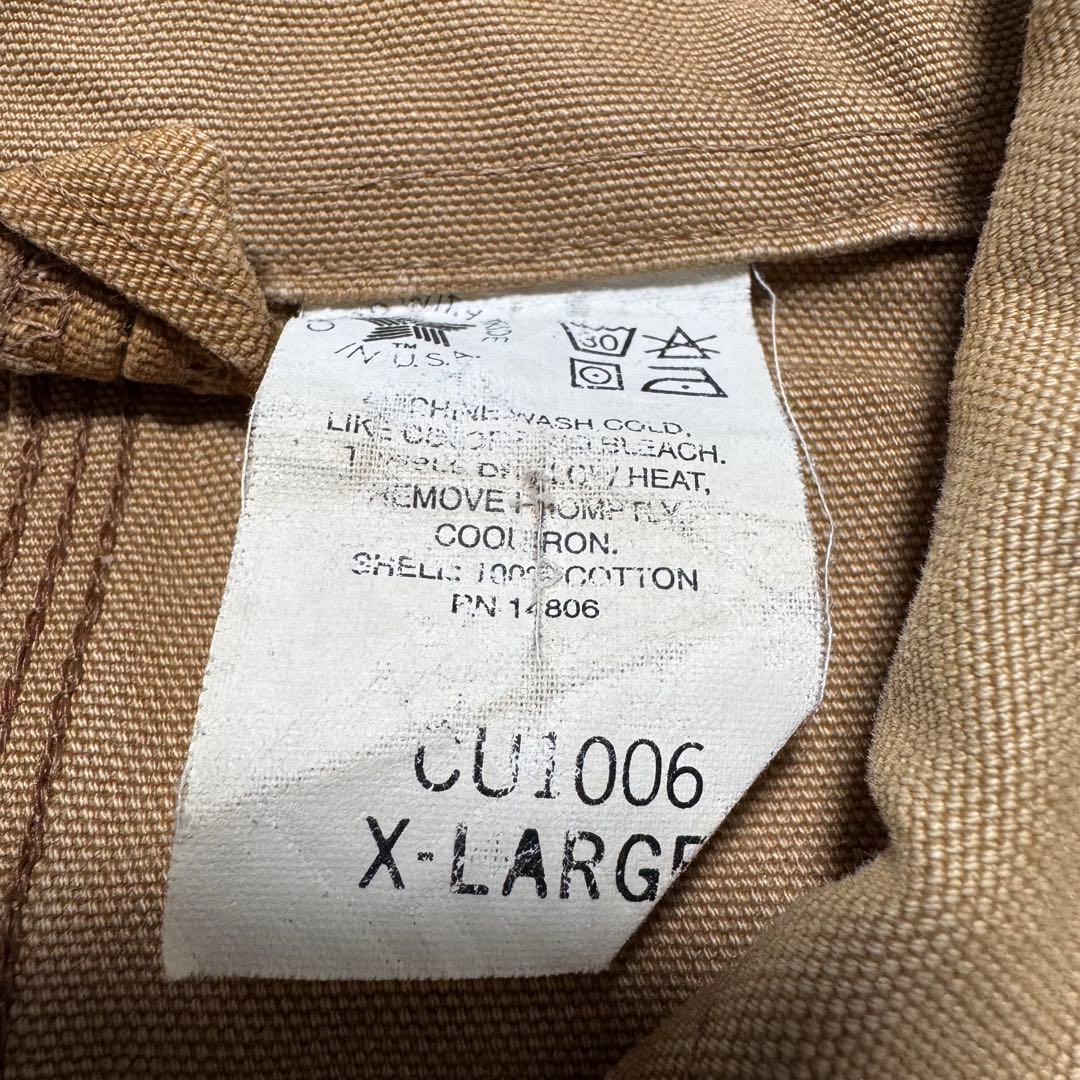 90s USA製 carhartt ミシガンチョアコート ブラウン 希少モデル