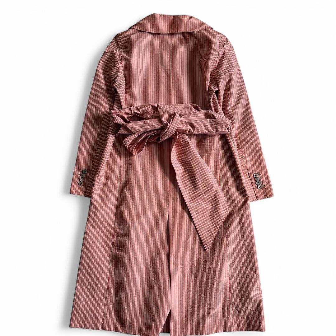 美品　ドゥロワー　コットンナイロン　ベルテッド　ダブルチェスターコート　38