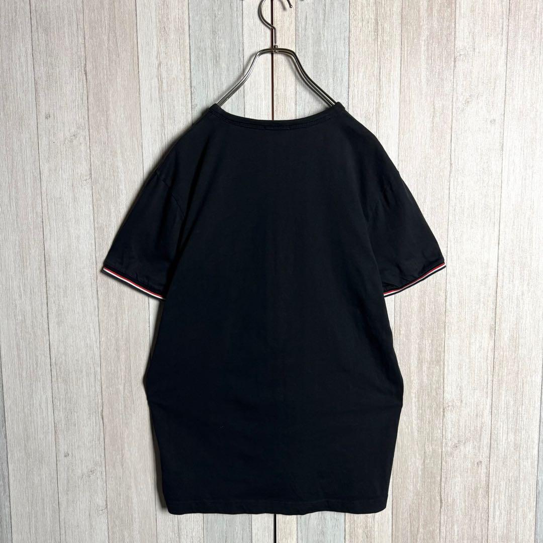 3816【QR鑑定済・XL・美品】モンクレール リンガー＆ワッペンロゴ Tシャツ