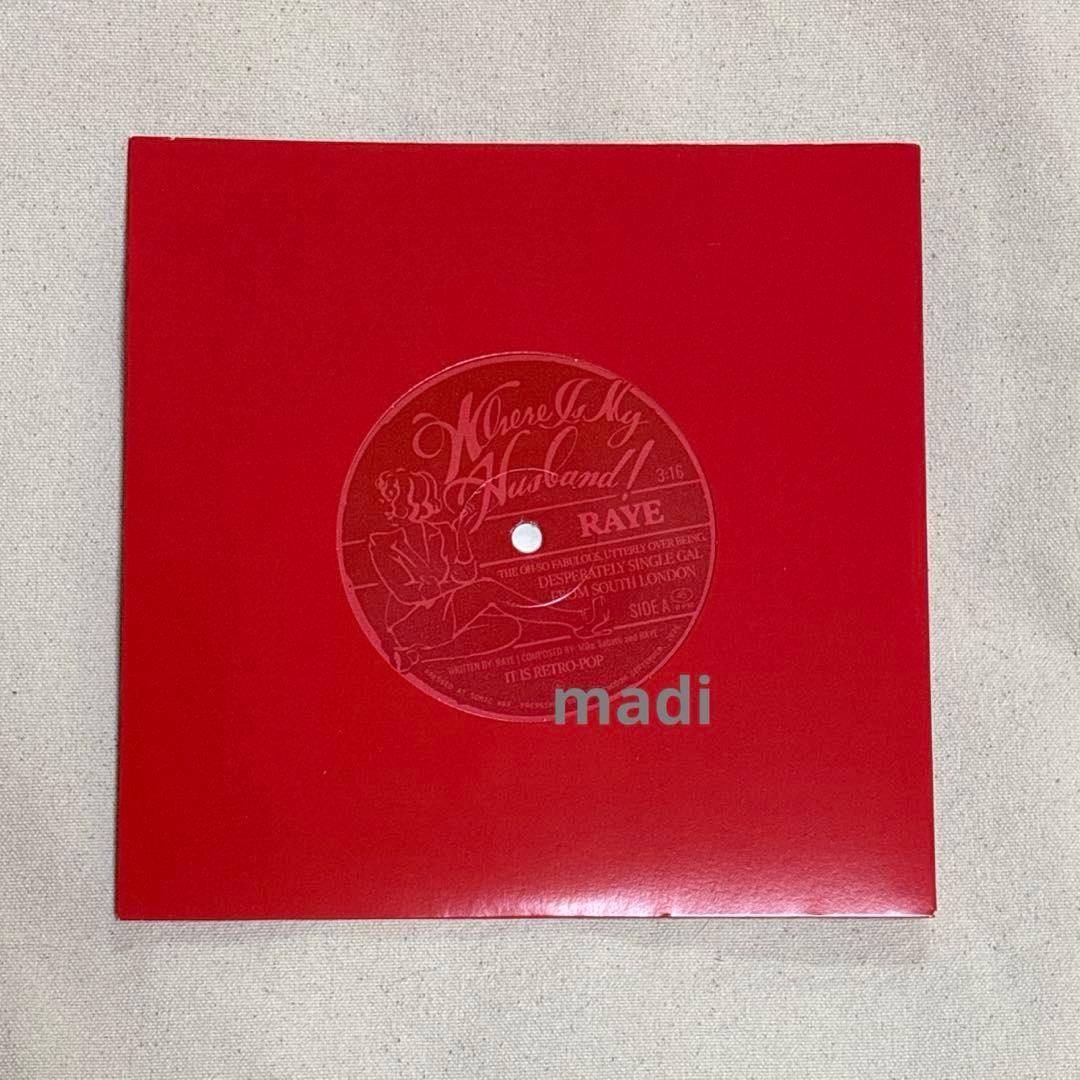 Raye WHERE ID MY HUSBAND! 7” レコード 新品