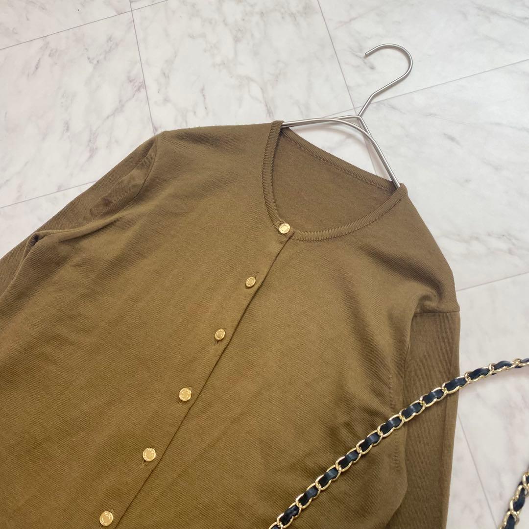 美品✨Deuxieme Classe FF30 クルーネックカーディガン
