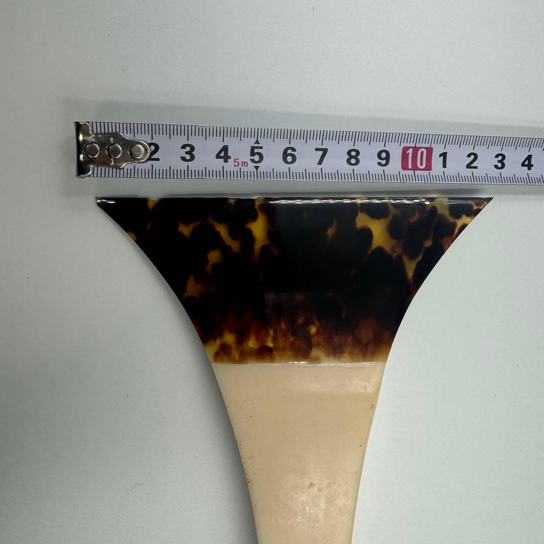 値下済【希少】三味線 撥 バチ べっ甲 収納ケース付き 開き約13cm