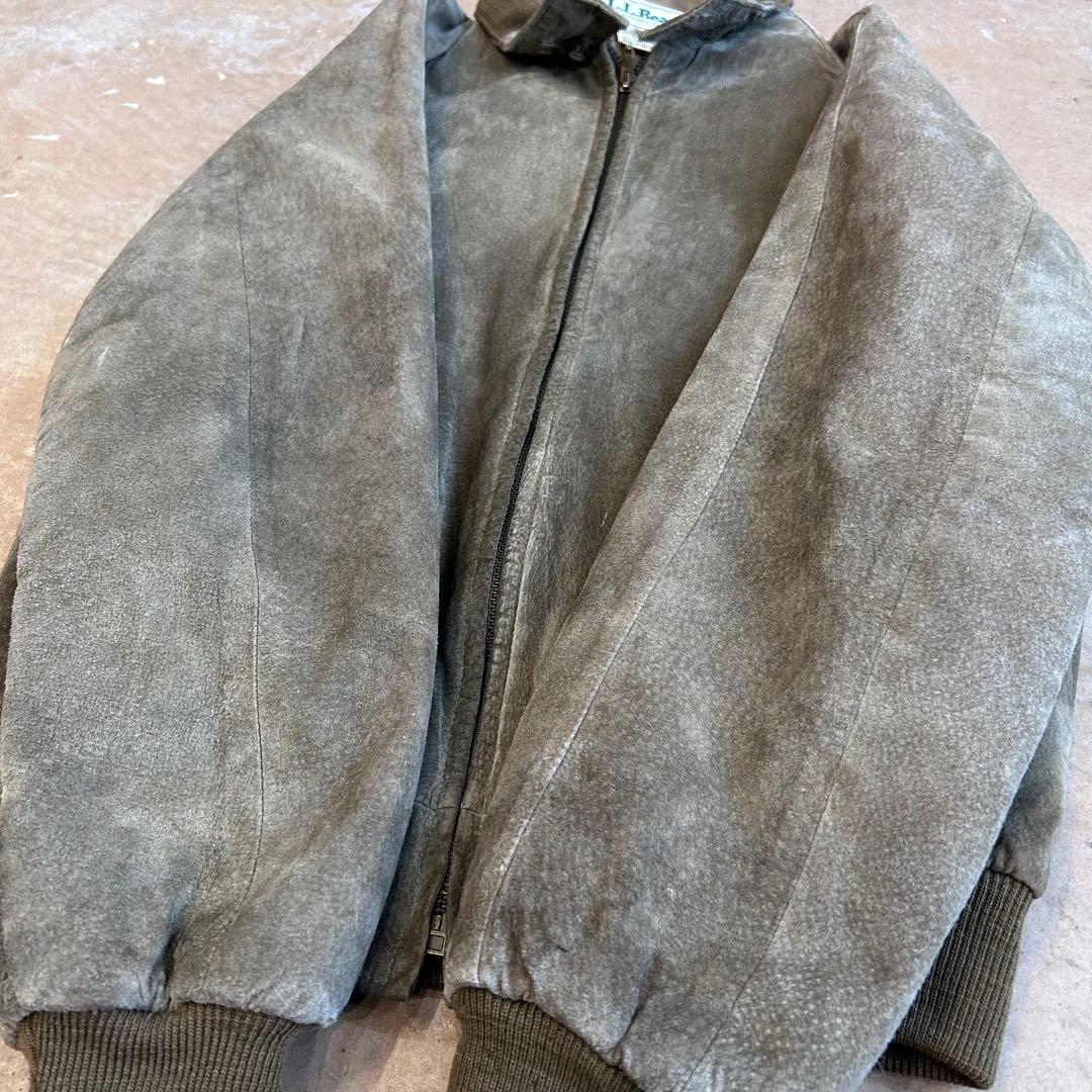x*x様 L.L.Bean G9 ラグラン ヌバック レザー ブルゾン ジャケッ