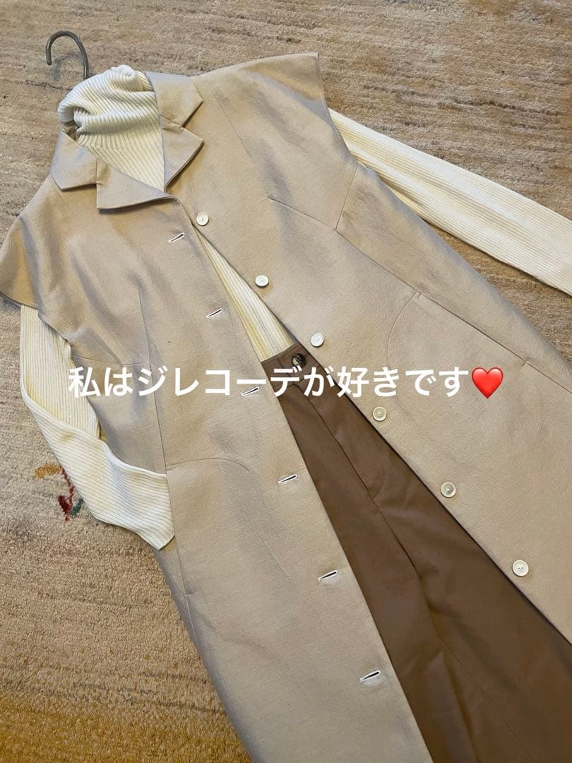 マーレンダム⭐︎ベージュ ノースリーブ ワンピジレ