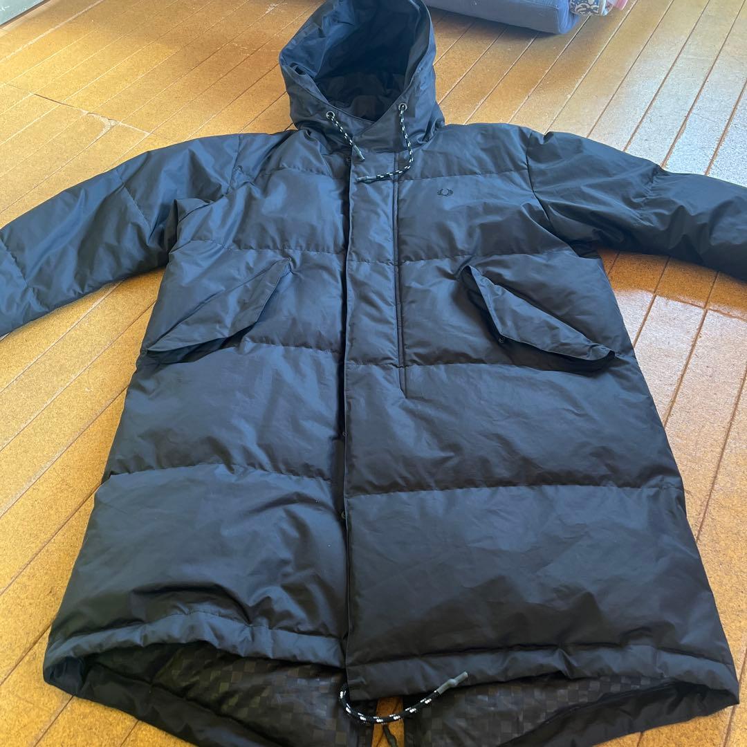 FRED PERRY ブラック パデッドコート Sサイズ