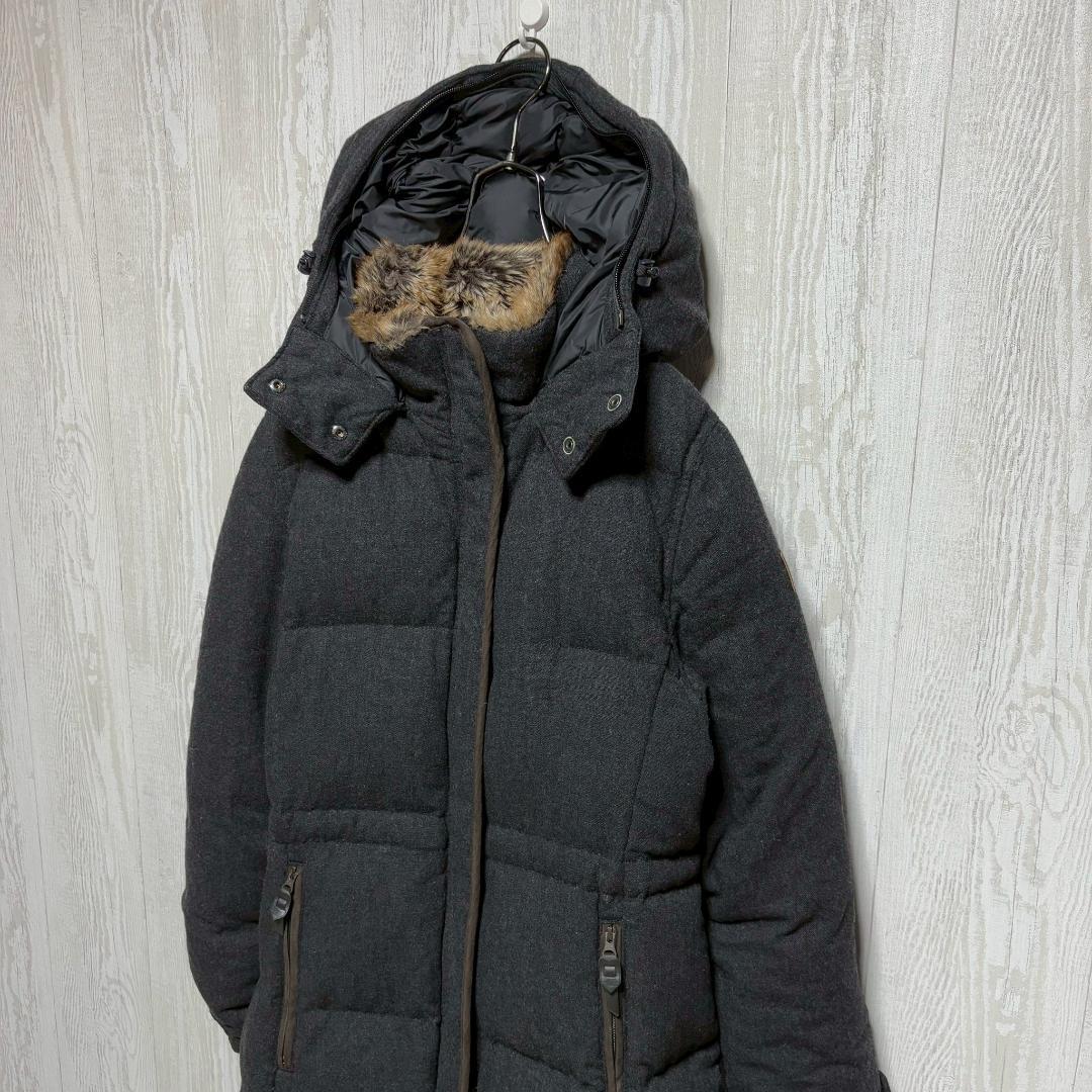 【美品】ノースフェイス　ロングダウンジャケット　ホワイトレーベル　レディースL