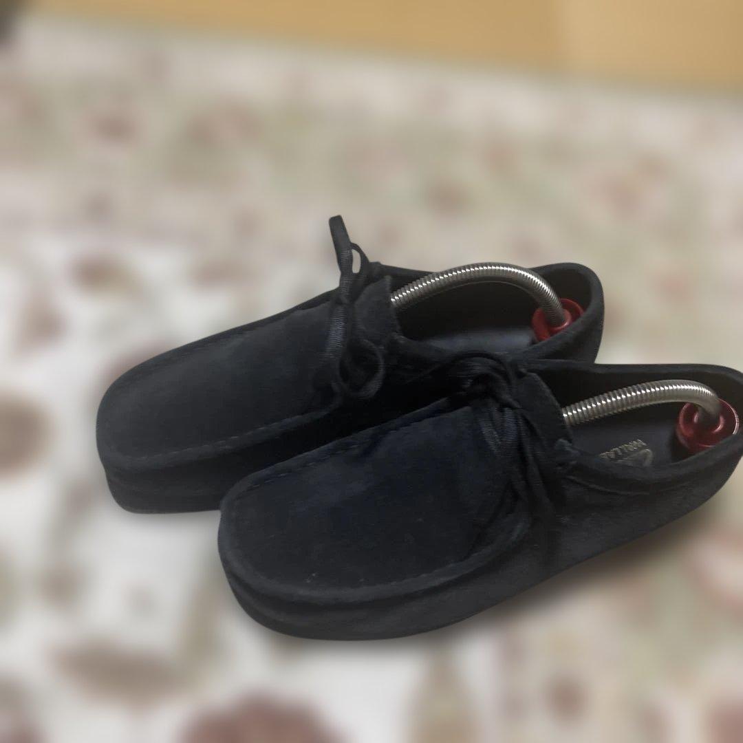 Clarks 黒 スエード ワラビーブーツ26センチ