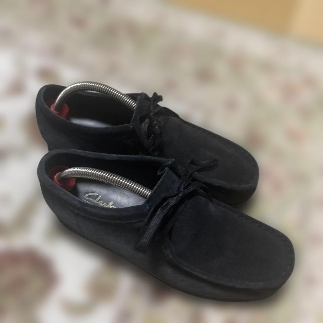 Clarks 黒 スエード ワラビーブーツ26センチ