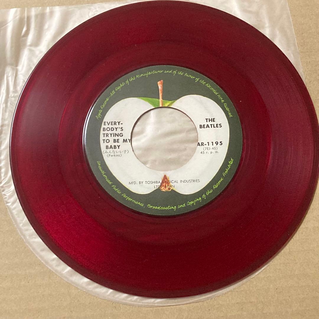 ビートルズ - パーティーはそのままに シングル レコード アップル赤盤