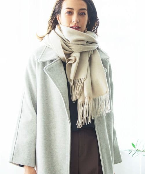 【美品】最終お値下げ 内モンゴル産カシミヤ100％無地ストール