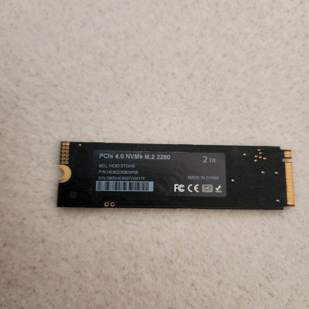 内蔵型SSD Hanye PCIe Gen4x4 M.2SSD2TB HE80-2TGHS