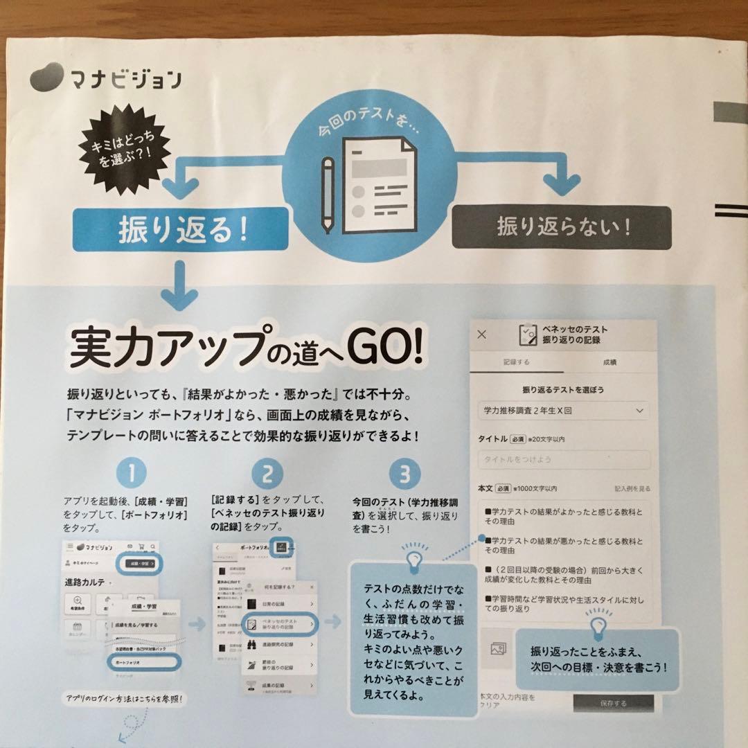 中2　2023年度 第1回 4月 ベネッセ　学力推移調査