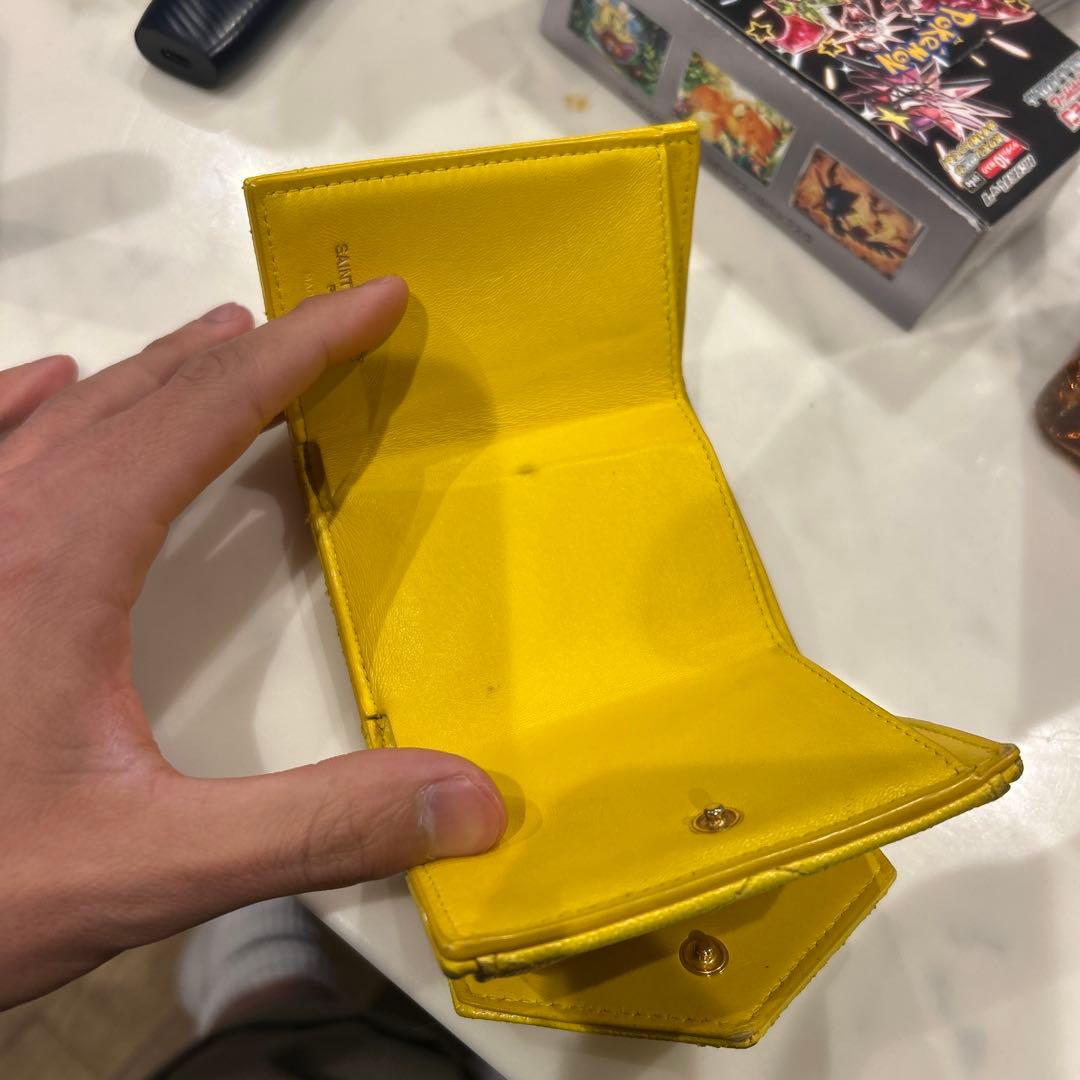 YSL イエロー 三つ折り財布