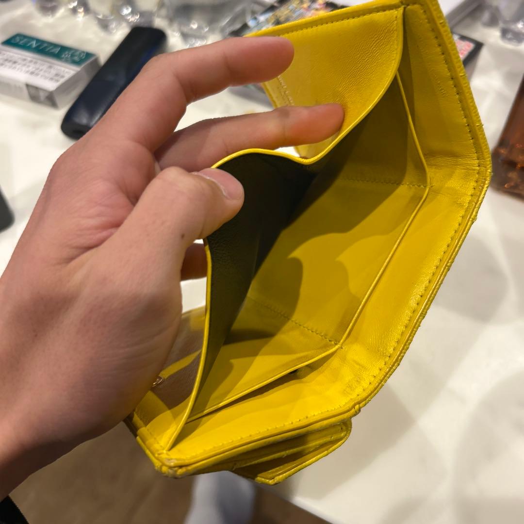 YSL イエロー 三つ折り財布