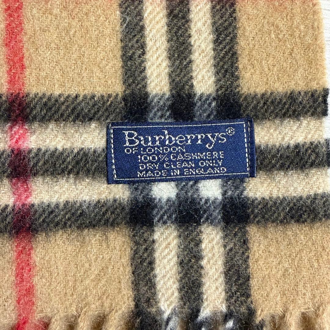 美品　BURBERRY LONDON バーバリー　カシミヤ100%マフラー